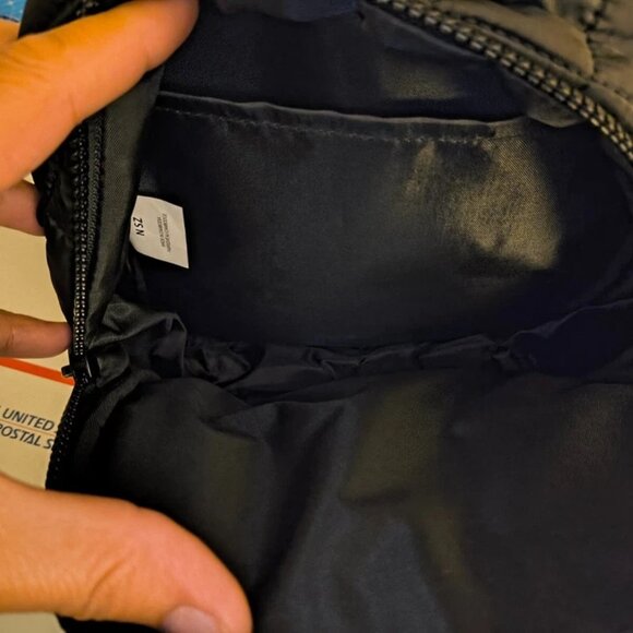 N SZ Reebok Classic Mini Backpack Casual Black Neoprene UNISEX Brand New - Picture 3 of 6